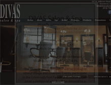 Tablet Screenshot of divassalonspa.com